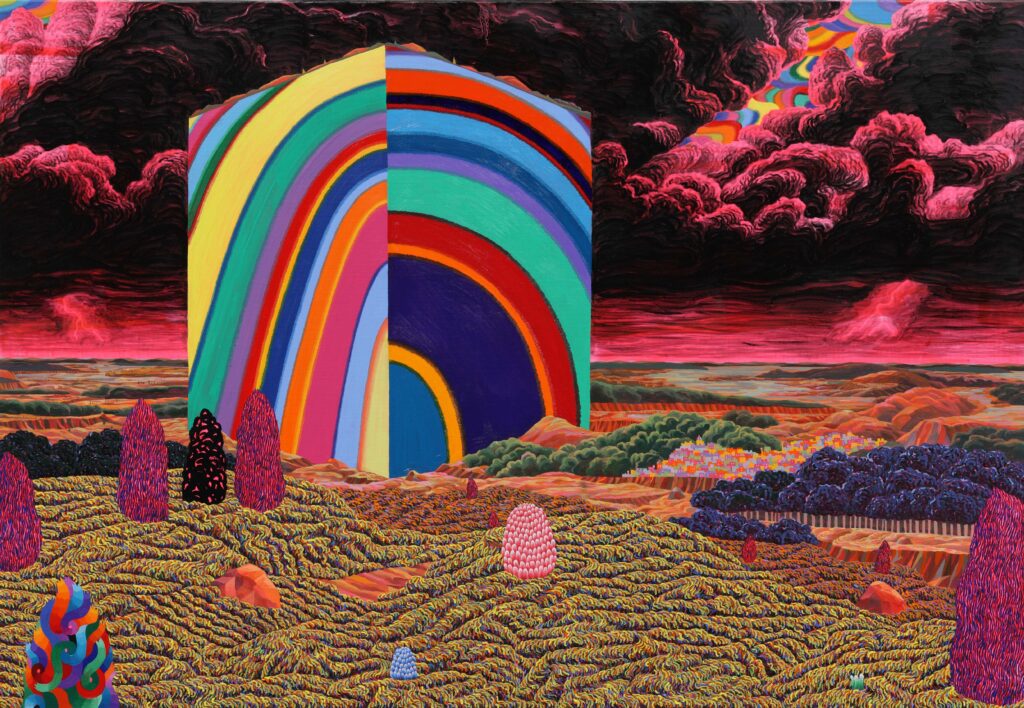 Landscape above Landscape, 2014, Oil and acrylic on canvas, 80.3x116.8cm.JPG