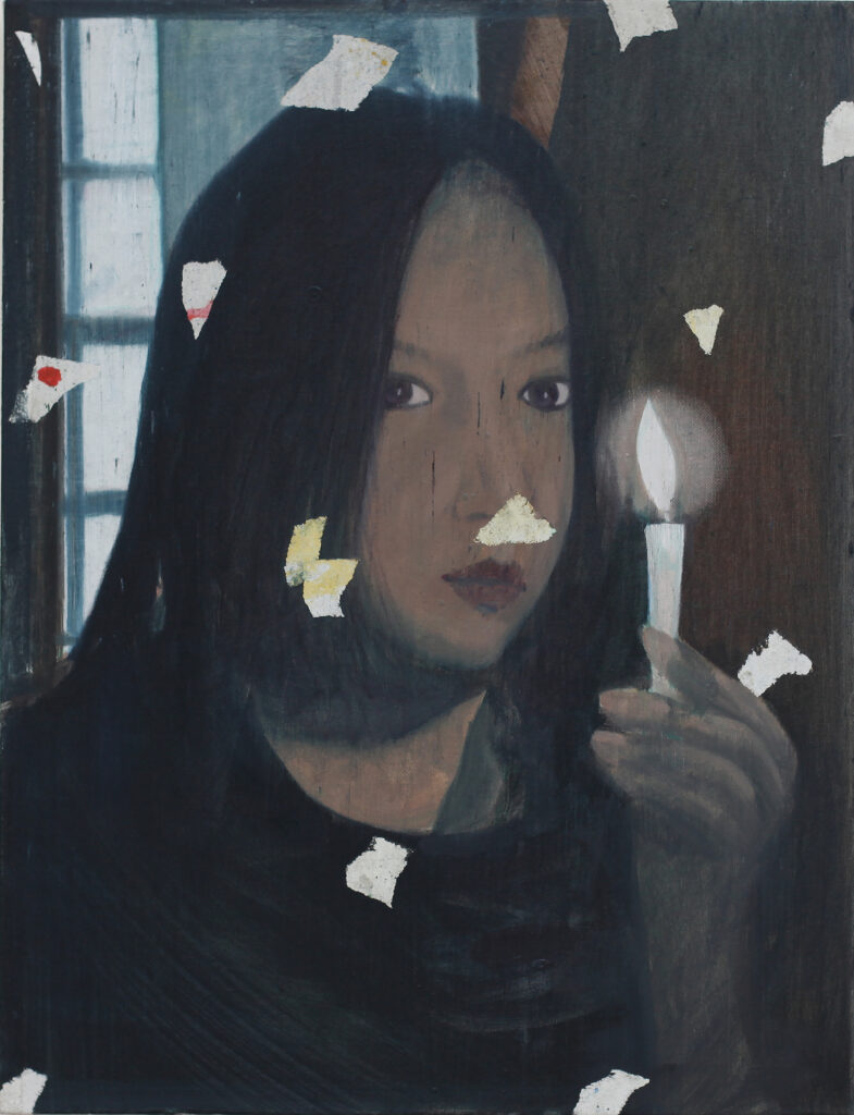 Erase Color 21-01, 2021, oil on canvas, 65 × 50 cm